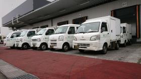 豊洲市場にて