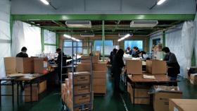 場内での作業風景
