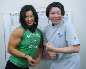 神田知子選手(日本を代表する女子ボディビルダー)