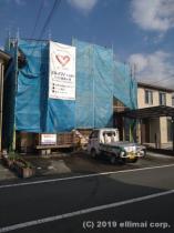 外壁塗装工事現場