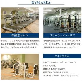 ジムエリアで無料でトレーニング出来ます。