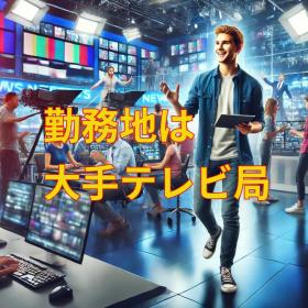 勤務地は大手テレビ局。