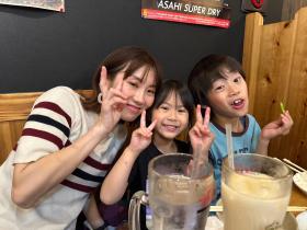パートの皆様もお子様参加で食事会