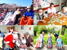 院内でのイベントや季節を感じるお散歩など